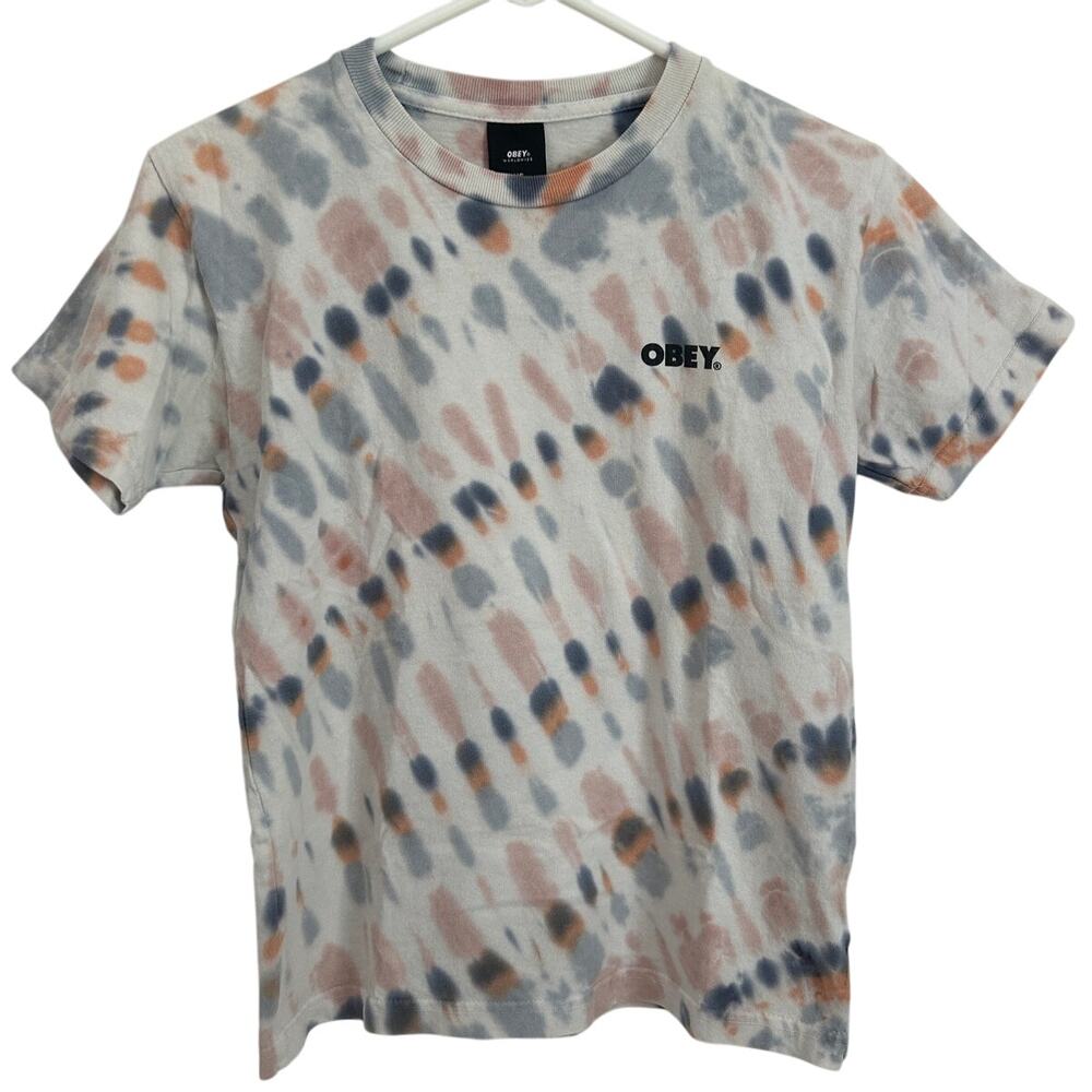 Obey Tie Dye Short Sleeve Tee Women's XS